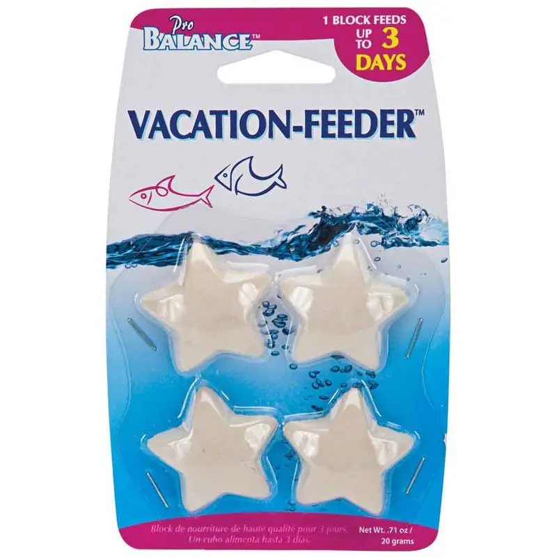 Vacation Feeder - Star Shape - 3-Day - 4 pk