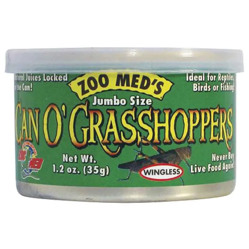 Zoo Med - Can O Jumbo Grasshoppers 1.2oz