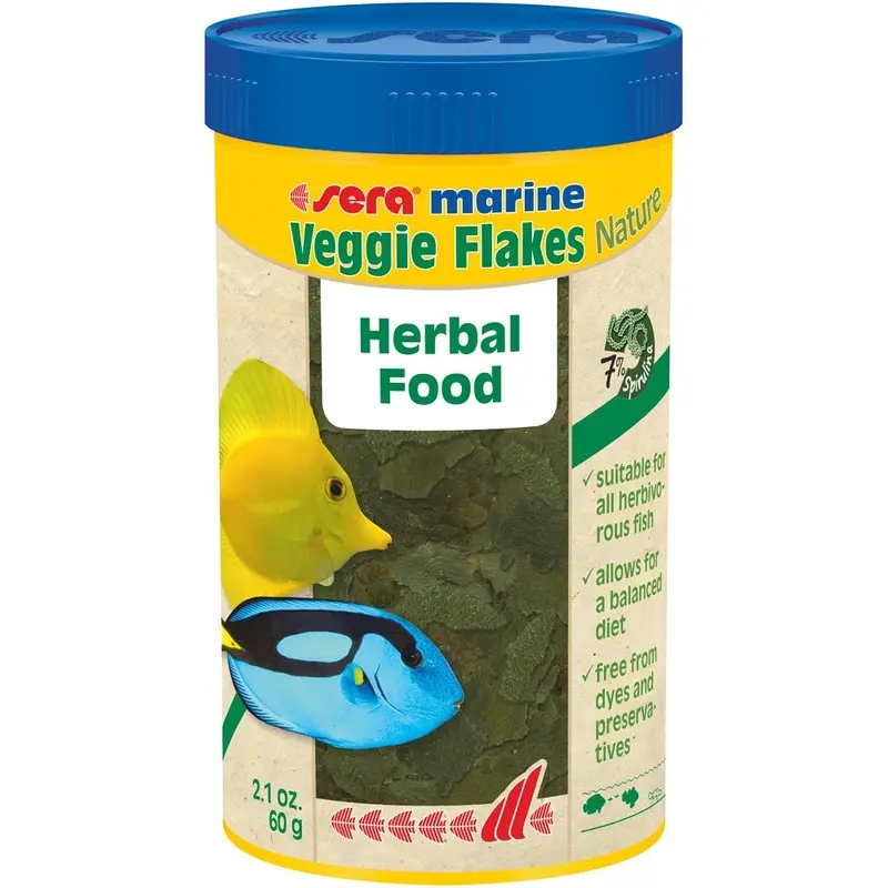 Sera - Marine Veggie Flakes- 2.1 Oz