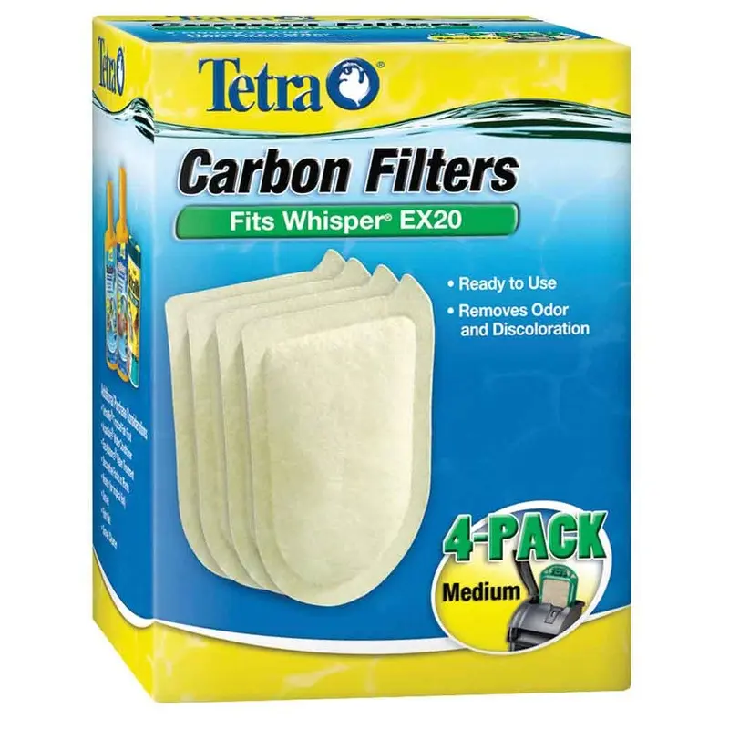 Tetra - Whisper EX20 Assembled Carbon Cartridge Md 4pk