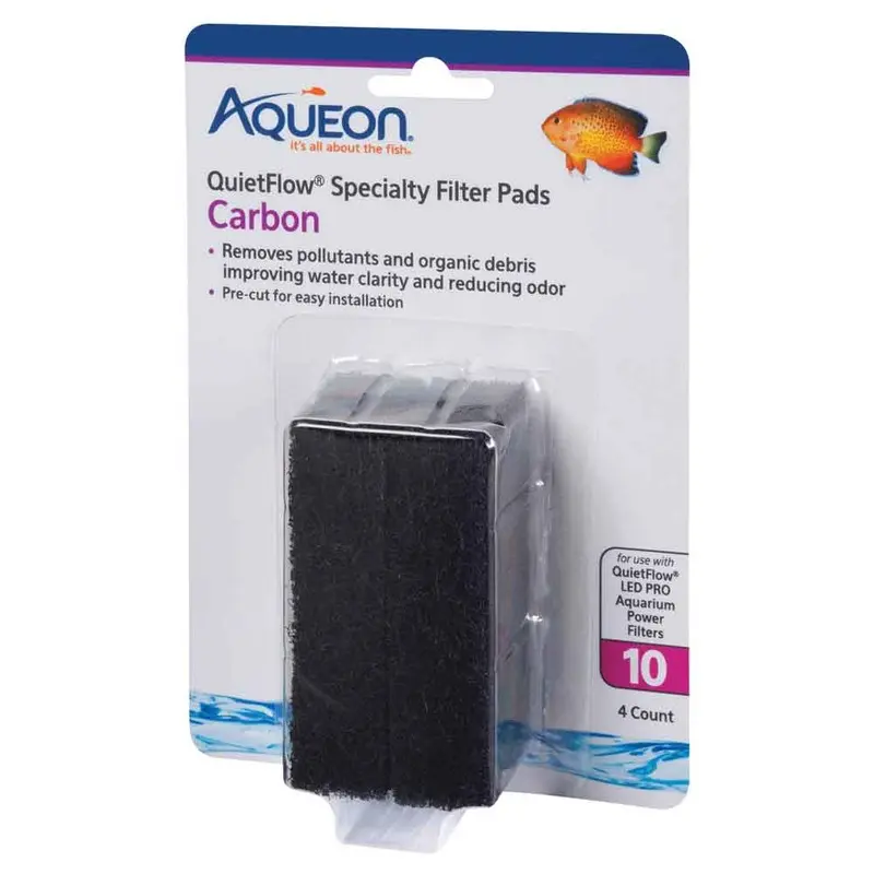 AQUEON - QUIETFLOW 10 CARBON PAD 4PK