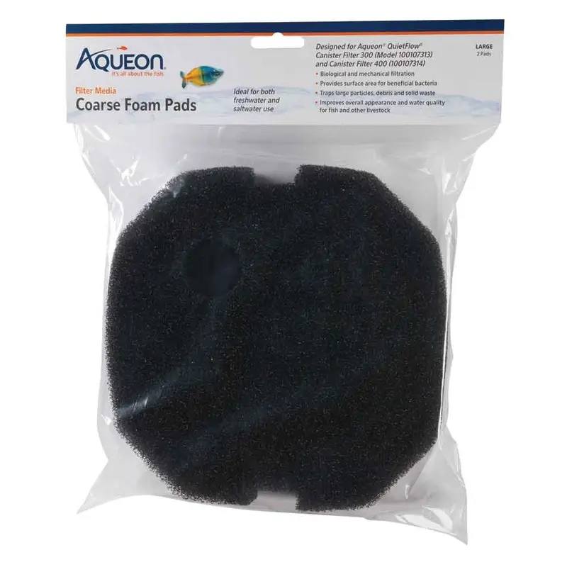 AQUEON - QUIETFLOW COARSE FOAM PAD MD/LG 2PK
