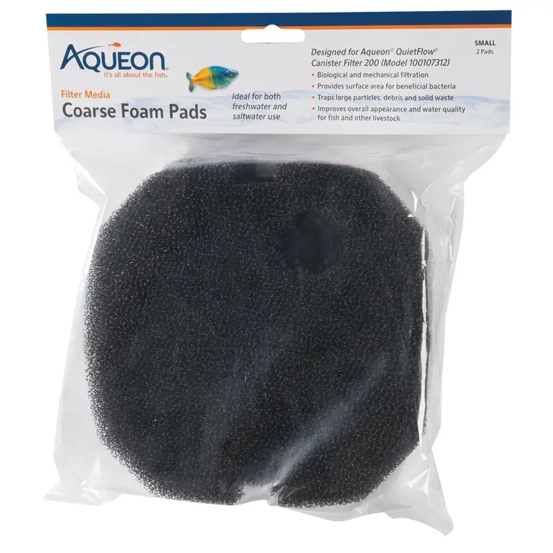 AQUEON - QUIETFLOW COARSE FOAM PAD SM 2PK