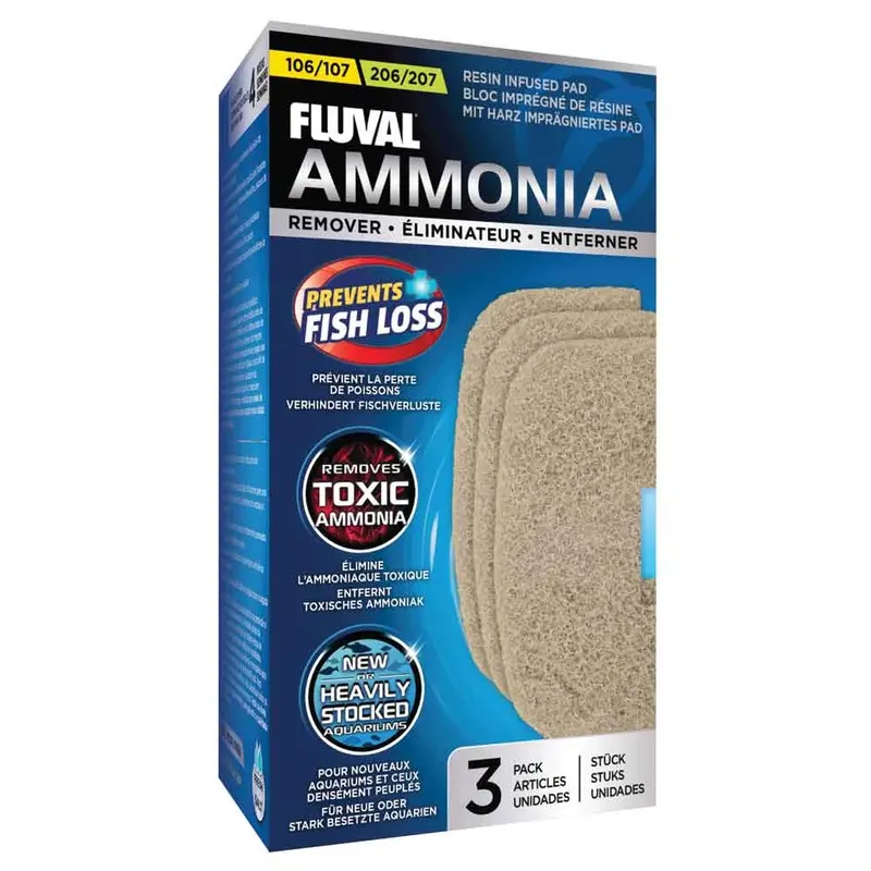Fluval - Ammonia Remover Pad 107/207 3pk