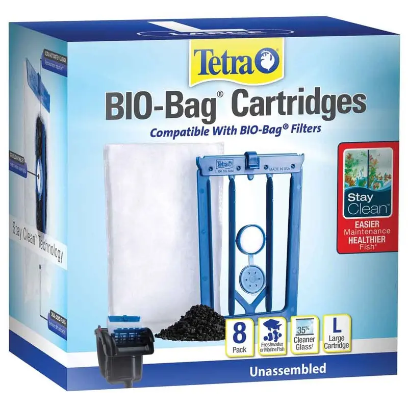 Tetra - Stay Clean Bio-Bag Cartridge Lg 8pk