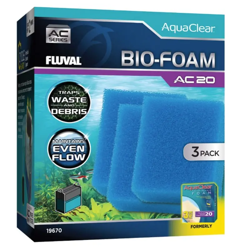 Fluval - AC20 Bio-Foam Insert 3pk