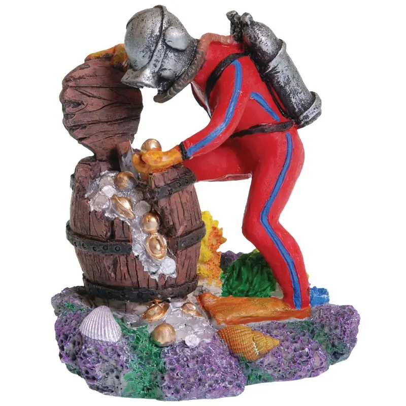 Treasure Diver Aquarium Ornament