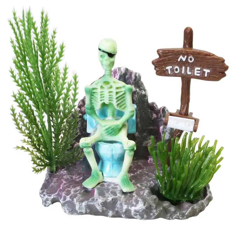 Action-Air Skeleton on Toilet Aerating Ornament