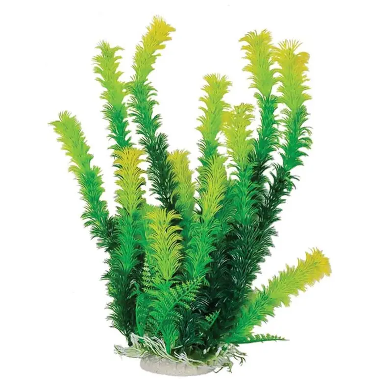Aquatop Plant - Green W/ Yellow Tip - 16 in.