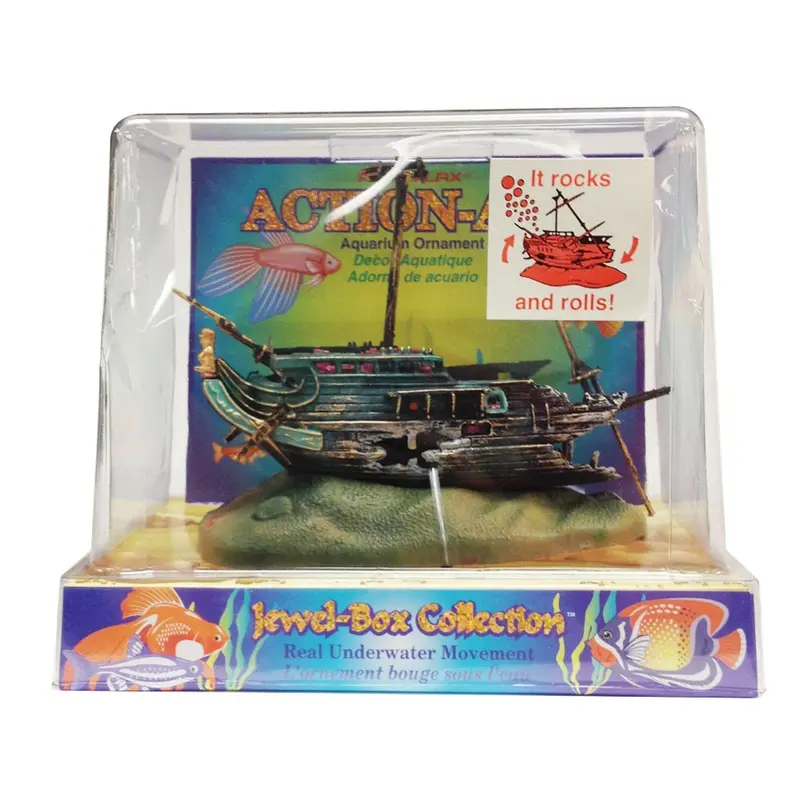 Penn Plax Rocking Shipwreck Ornament