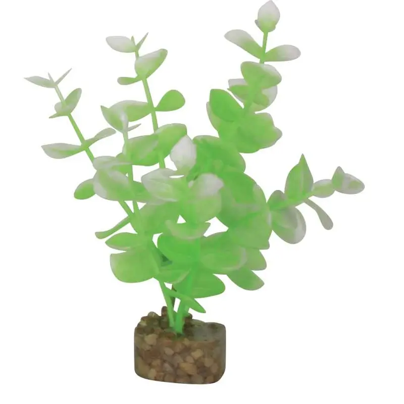 GloFish - Green & White Plant SM