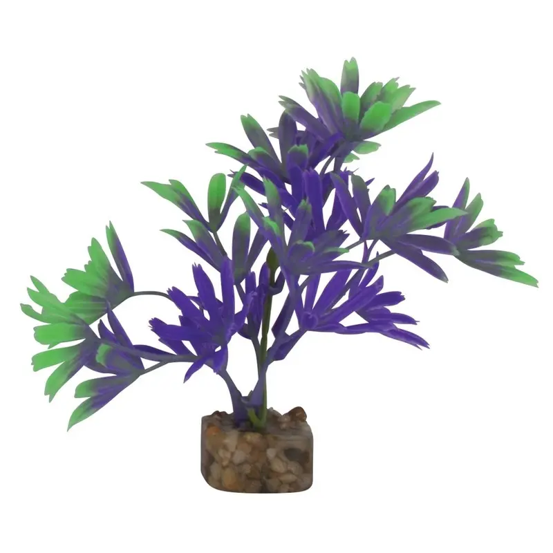 GloFish - Purple & Green Plant SM