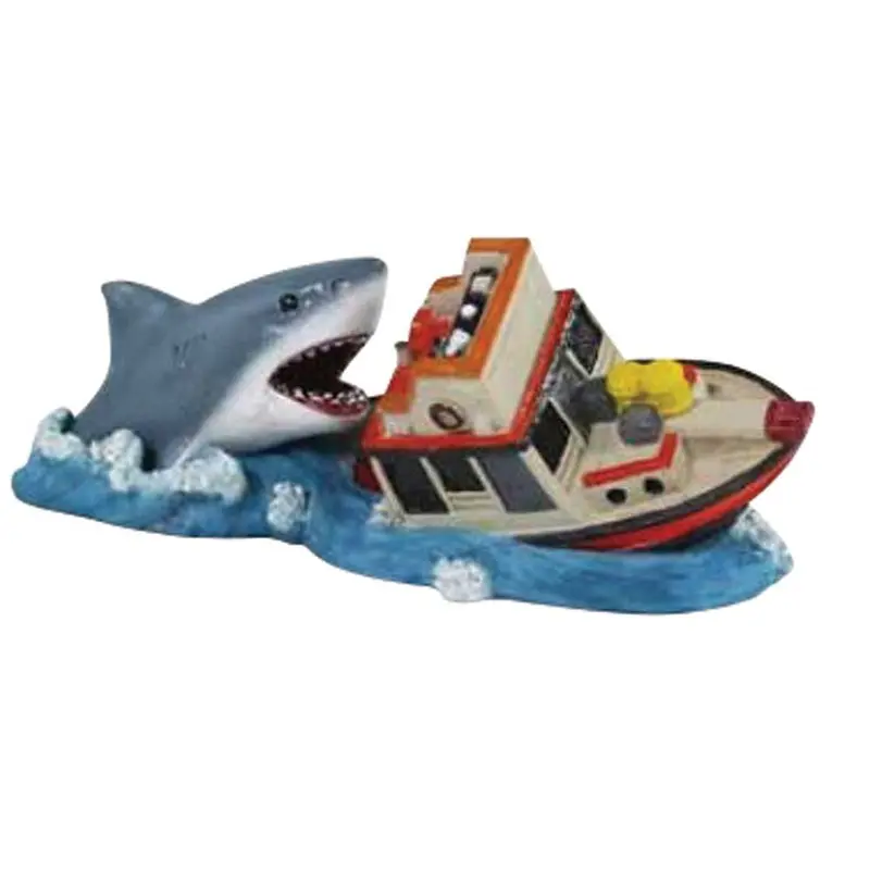 Penn-Plax Ornament - Jaws Boat Attack