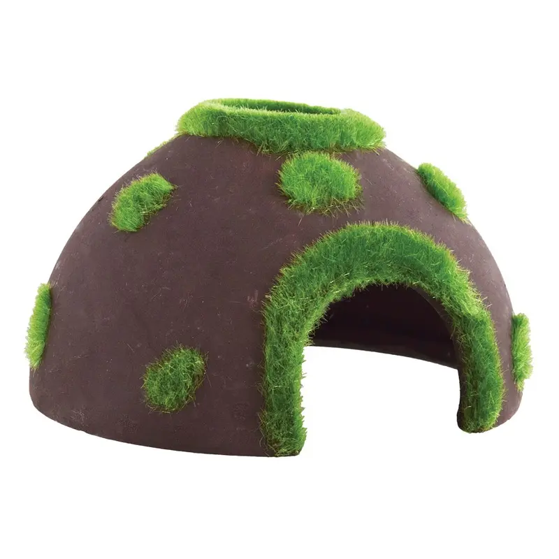 Underwater Treasures - Mossy Ceramic Coconut - 4 in.
