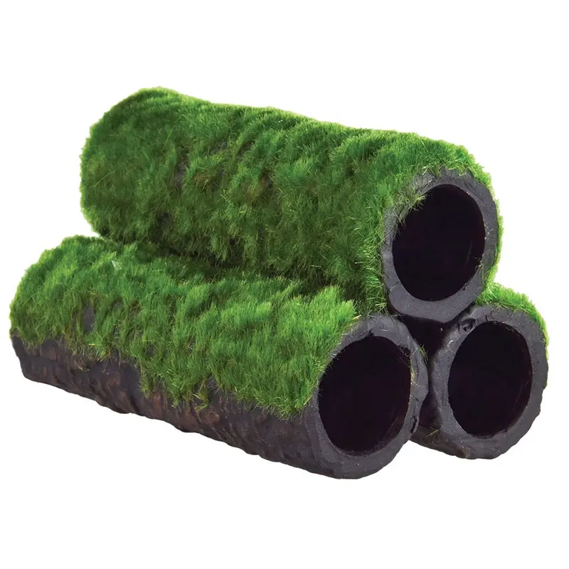 Underwater Treasures - Mossy Ceramic Pipes - 5 in.