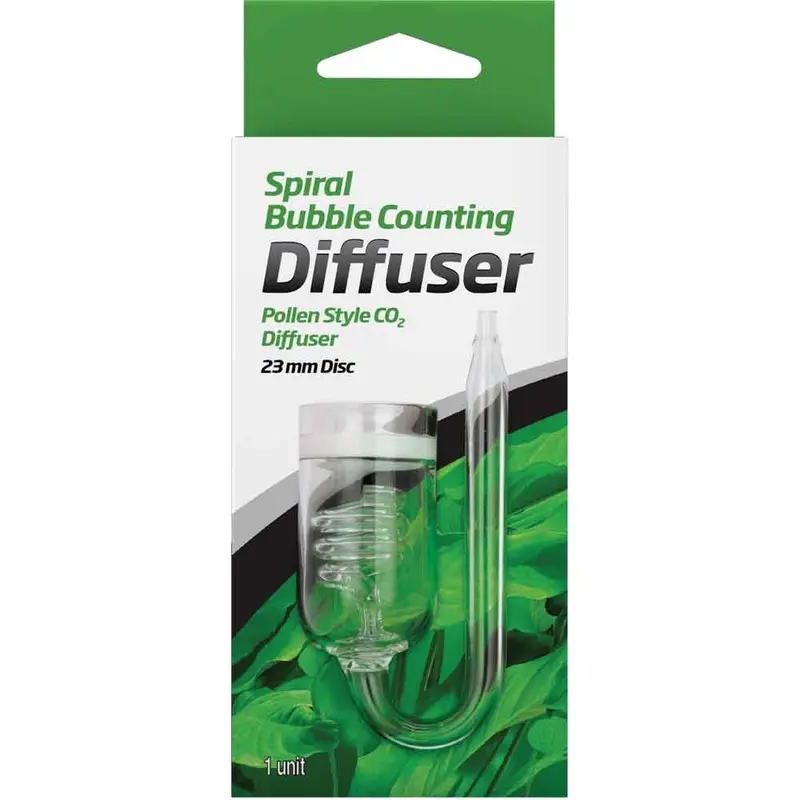 Seachem - Glass Bubble Counting Spiral Diffuser - Pollen - 2
