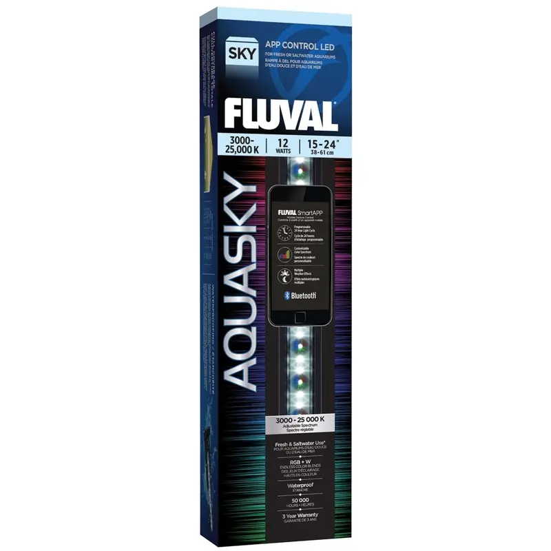 Fluval - Aquasky 2.0 Bluetooth LED 12W 15-24in