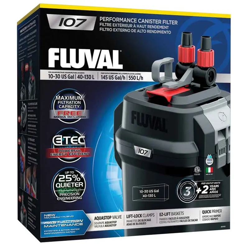 Fluval - 107 External Filter - 10-30gal