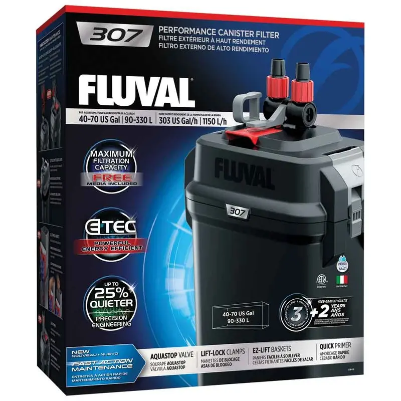 Fluval - 307 External Filter - 40-70gal