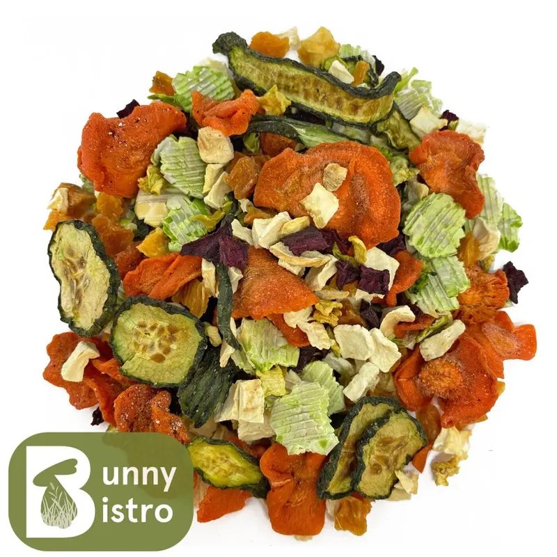 Bunny Bistro (100G) Premium Veg Mix - Rabbit Treats, Animal, Chinchilla Treat Small