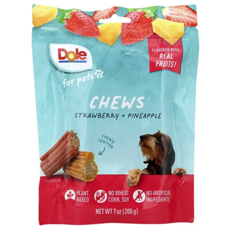 Dole For Pets , Chews, Strawberry + Pineapple, 7 Oz (200 G)