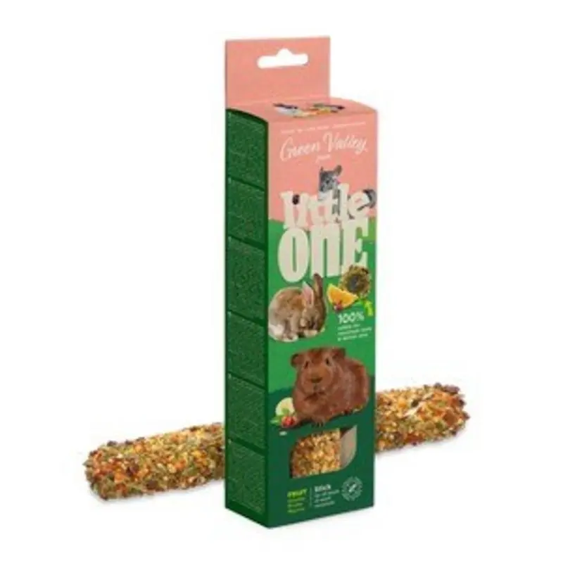 Little One Free Stick For Pet Animals With Fruits - Grain/Red/White 180G