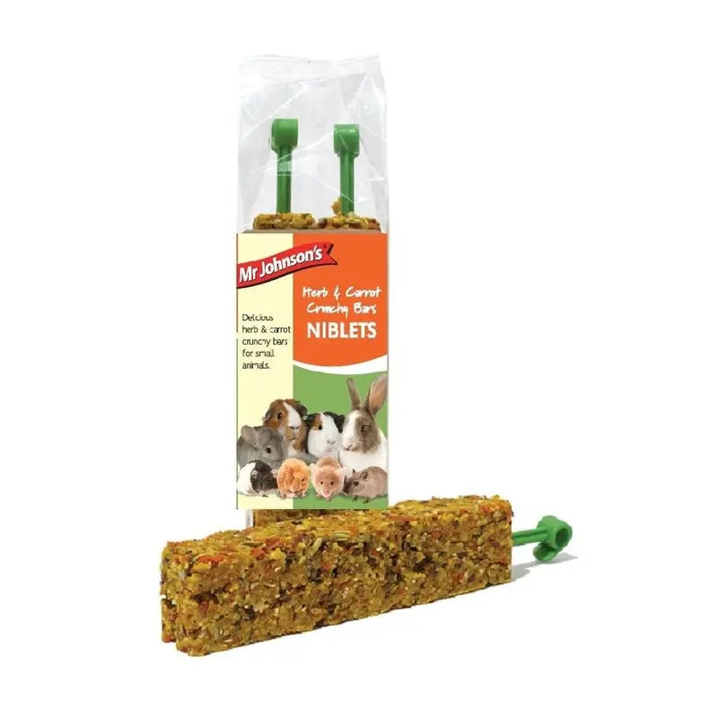 Mr Johnsons Herb & Carrot Crunchy Niblets Bar (Pack Of 8) 120G