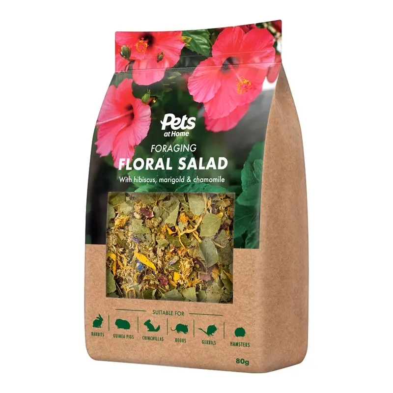 Pets At Home Small Animal Floral Salad Treat 80G