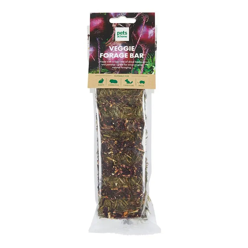 Pets At Home Small Animal Treat Veggie Forage Bar 45G