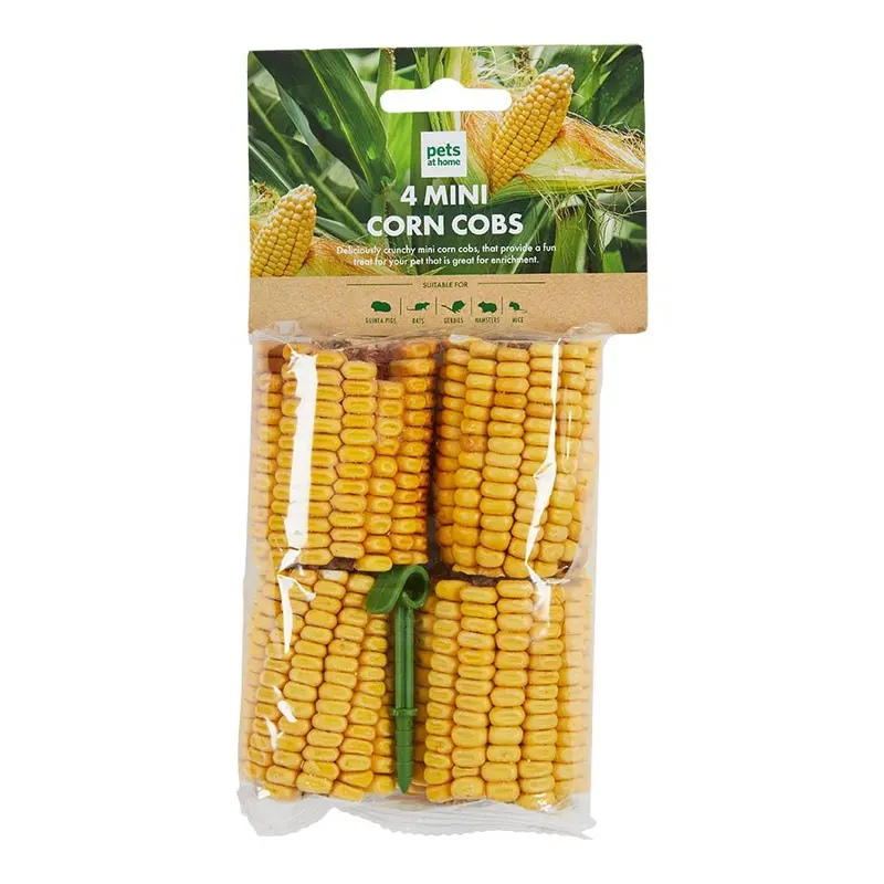 Pets At Home Small Animal Treats Mini Corn Cobs 4 Pack 200G