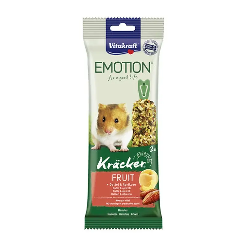 Vitakraft Kracker Sticks Hamster Treat Fruit X2 66G