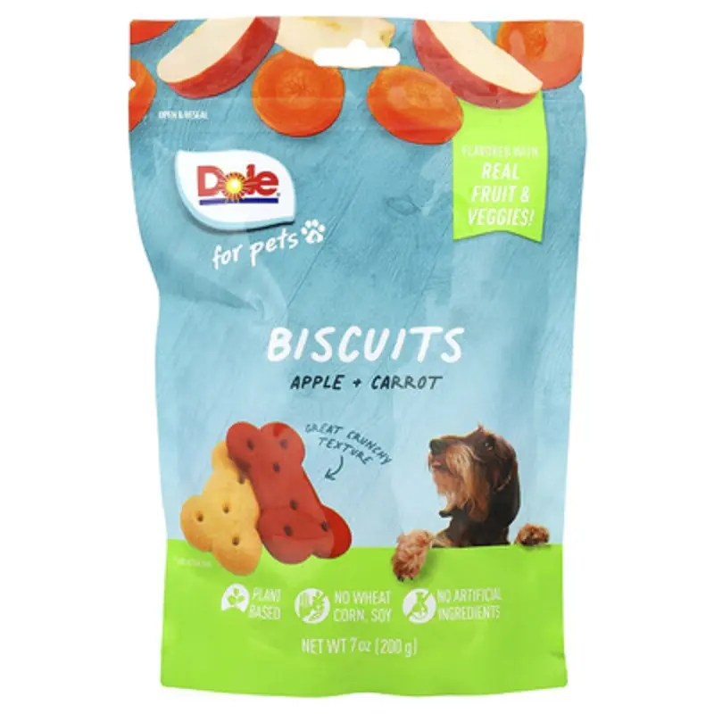 Dole For Pets , Biscuits, Apple + Carrot, 7 Oz (200 G)