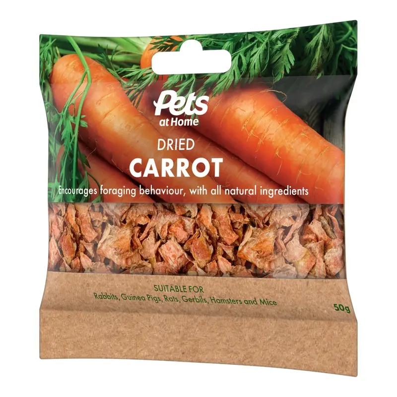 Pets At Home Small Animal Dried Carrot Treats 50G