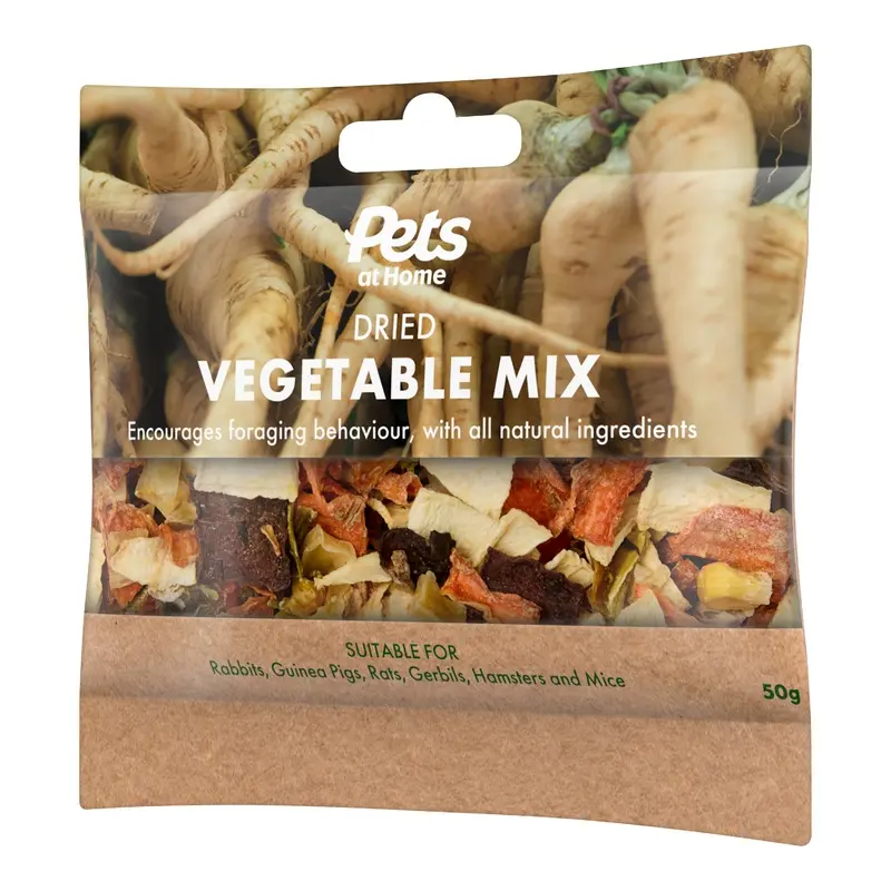 Pets At Home Small Animal Dried Vegetable Mix Treats 50G
