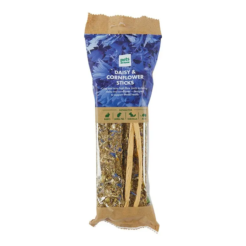 Pets At Home Small Animal Treats Daisy And Cornflower Sticks X2 70G