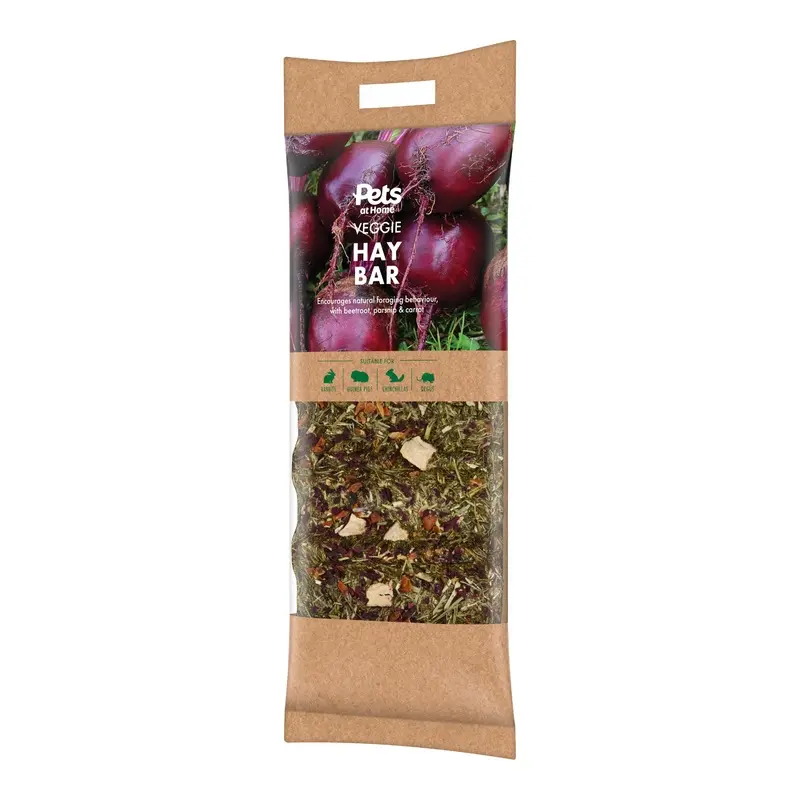 Pets At Home Small Animal Veggie Hay Bar Treat 80G