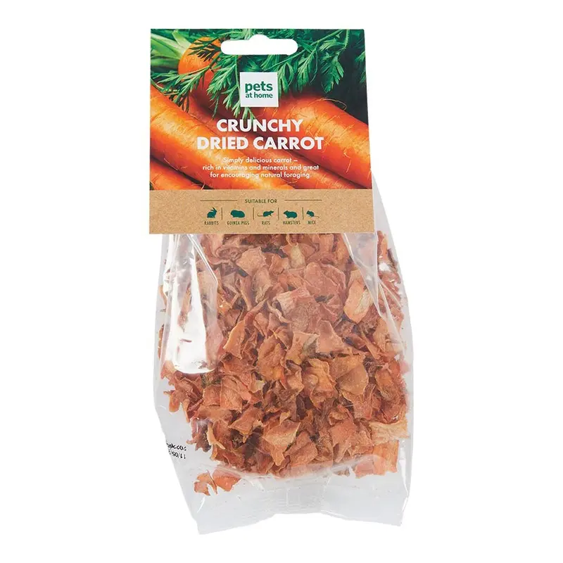 Pets At Home Small Pets Treats Crunchy Dried Carrot 50G