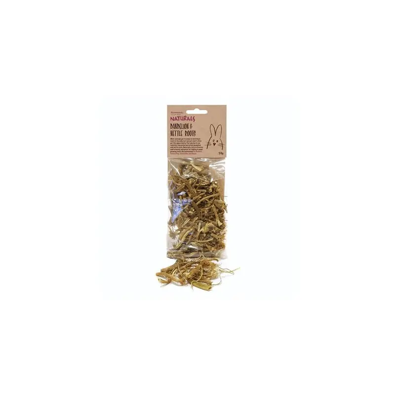 Rosewood Naturals Dandelion & Nettle Roots, Animal Treat, 50G Small