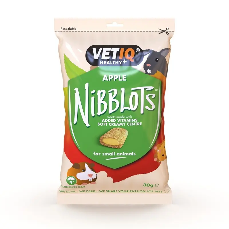 Vetiq Nibblots Animal Treats - Apple - 30G Small