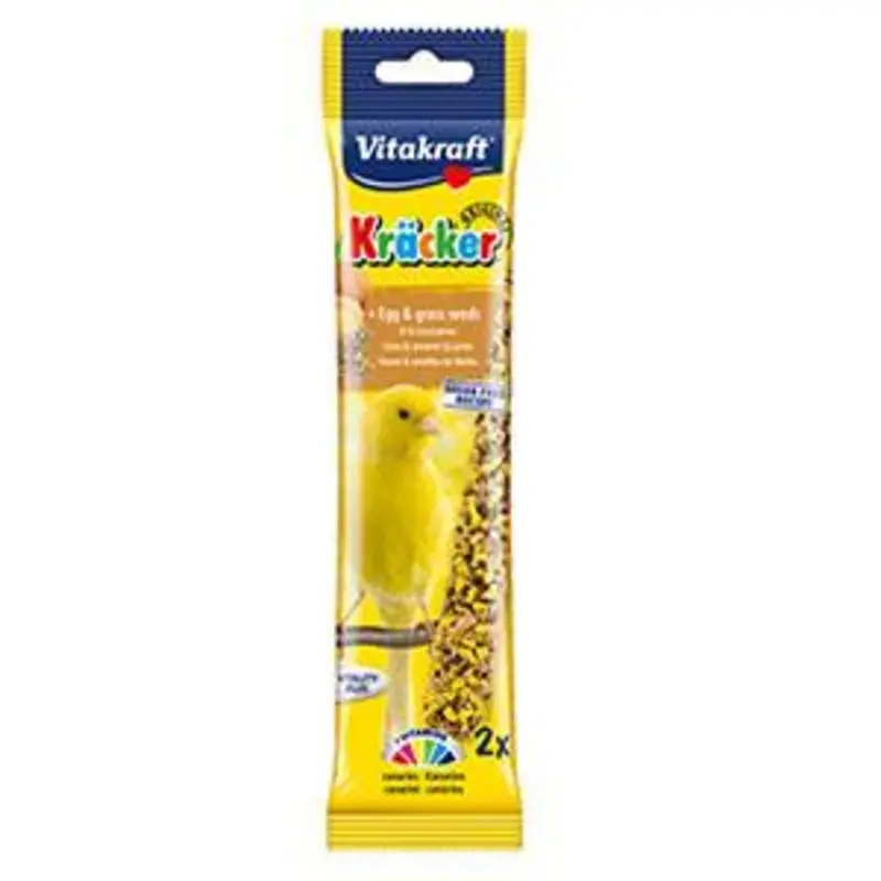 Vitakraft Budgie/Parakeet Bird Treats - Canary Kracker - Egg-Grass Seeds