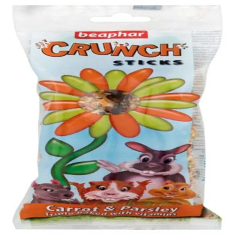 Beaphar Small Animal Crunch Sticks Carrot & Parsley 2Pk (Pack Of 6)