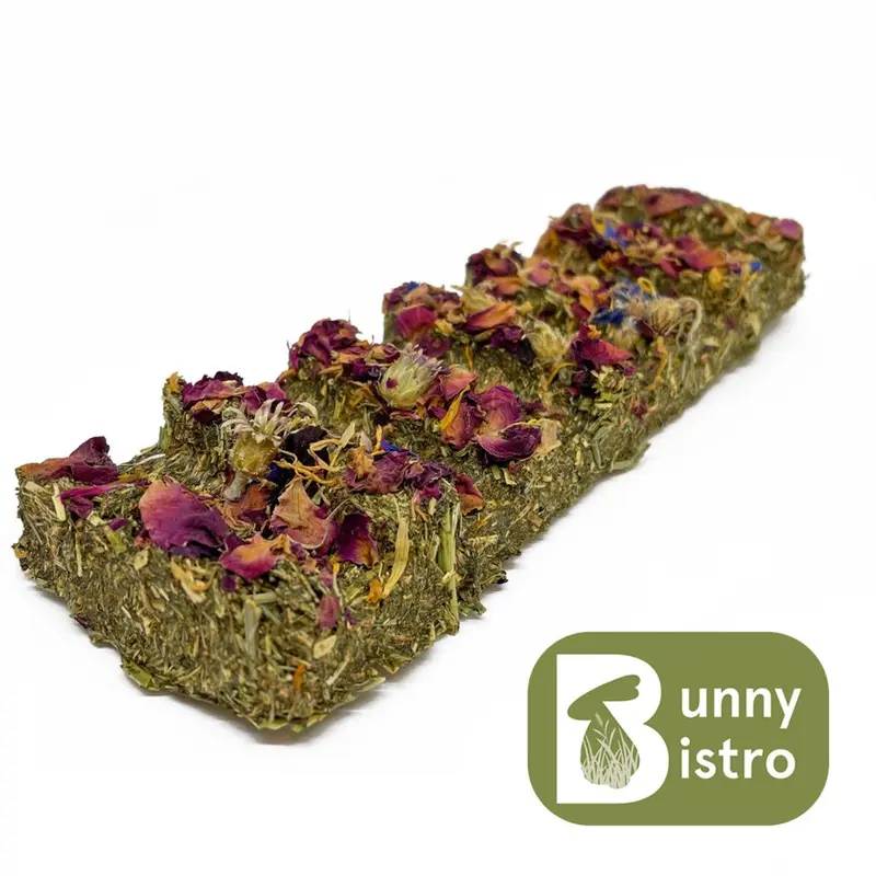 Bunny Bistro (X1) Natural Flower Forage Bars - Guinea Pig, Rabbit Treats