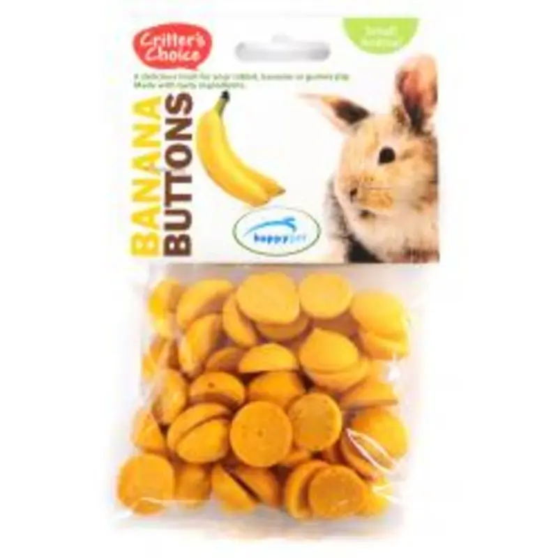 Critters Choice Buttons - Banana - 40G
