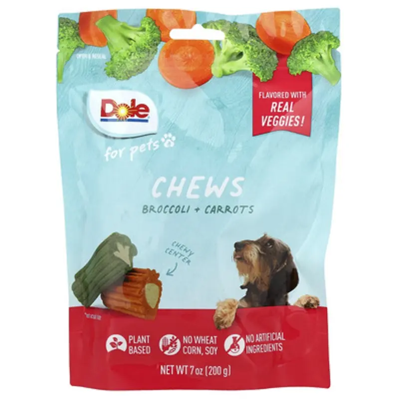 Dole For Pets , Chews, Broccoli + Carrots 7 Oz (200 G)