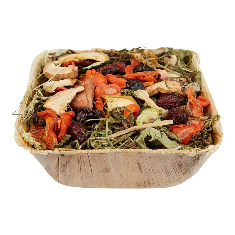 Pets At Home Small Animal Treat Nettle, Raspberry And Dandelion Salad Bowl 40G