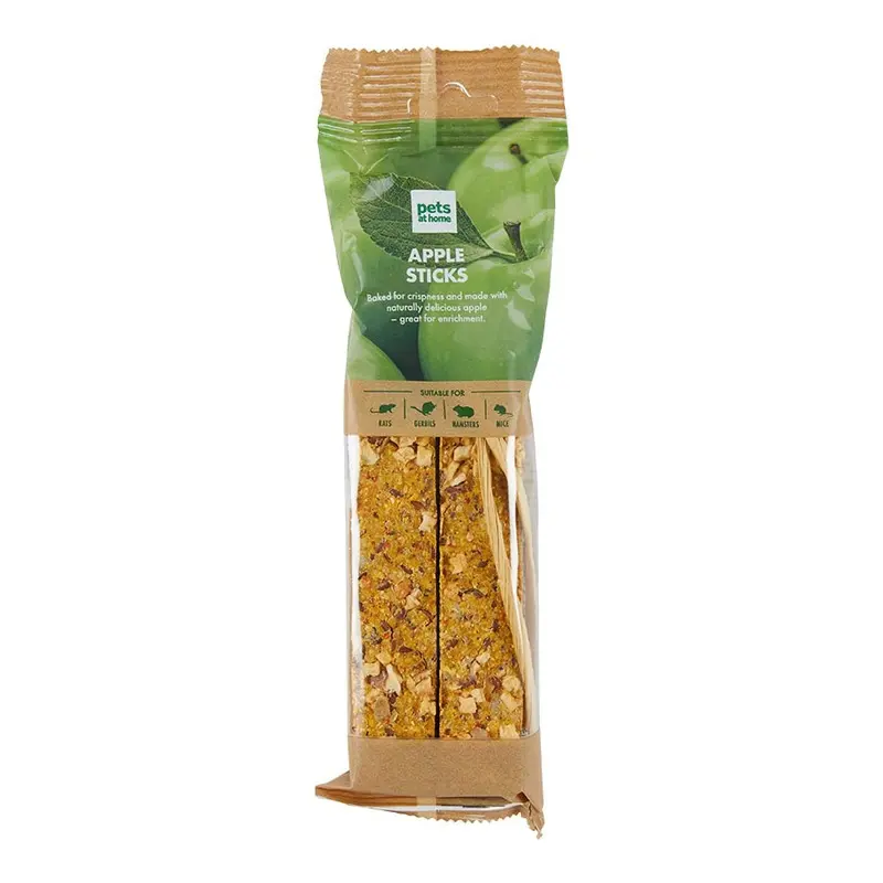 Pets At Home Small Animal Treats Apple Sticks X2 70G