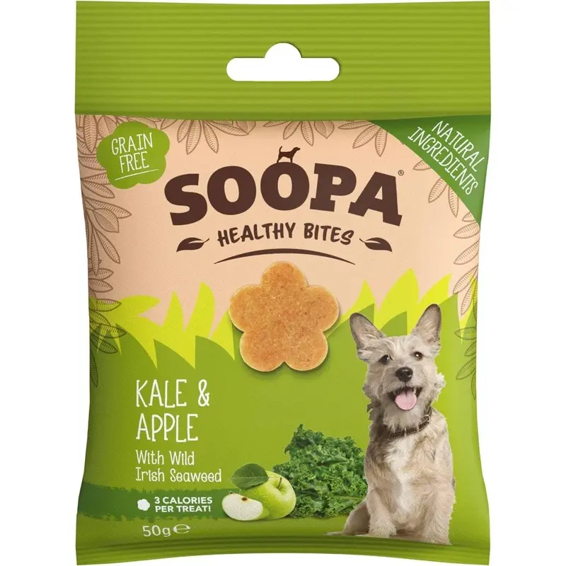 Soopa Kale And Apple Healthy Bites For Dogs - Grain 50G