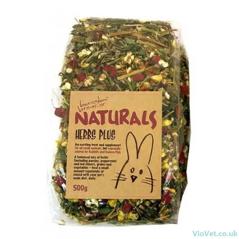 Boredom Breakers Boredom Breaker Herbs Plus For Animals - 500G Bag Red Small