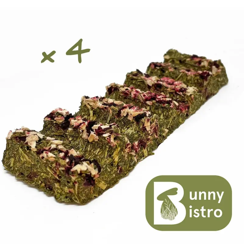 Bunny Bistro (X4) Natural Veggie Forage Bars - Guinea Pig, Rabbit Treats