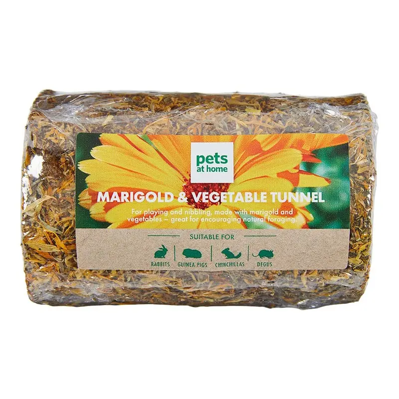 Pets At Home Marigold And Vegetable Tunnel Small Animal Treat 160G